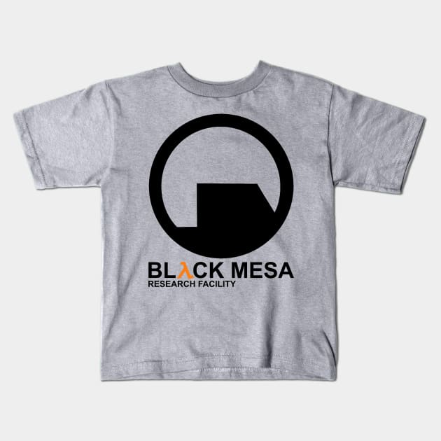 Black Mesa Research Facility Kids T-Shirt by ExplodingZombie